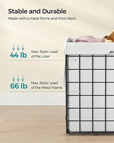 SONGMICS Laundry Hamper, Collapsible, 29 Gal. - Image 4
