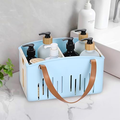 Portable Shower Caddy Collapsible Plastic Shower Basket Tote - Image 5