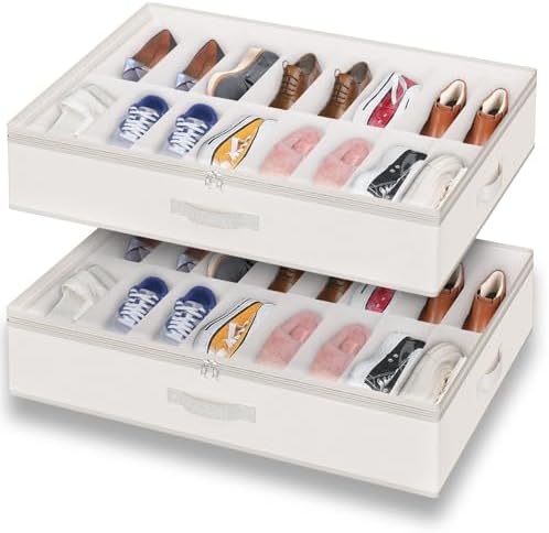 Under Bed Shoe Storage Organizer by Besslly