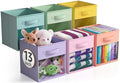 Sorbus Storage Bins with Clear Window, 6 Pack by Sorbus