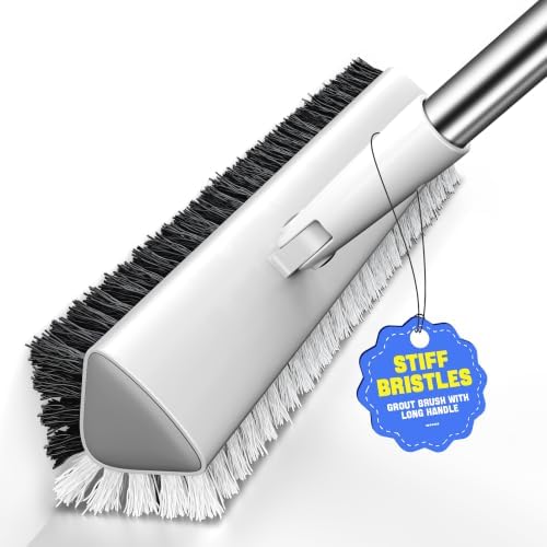 Shower Brush for Cleaning, 2-in-1 Swivel Floor Scrub Brush by Unknown
