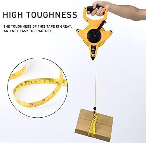 LAND 100FT/30M Heavy Duty Fiberglass Tape Measure - Image 5