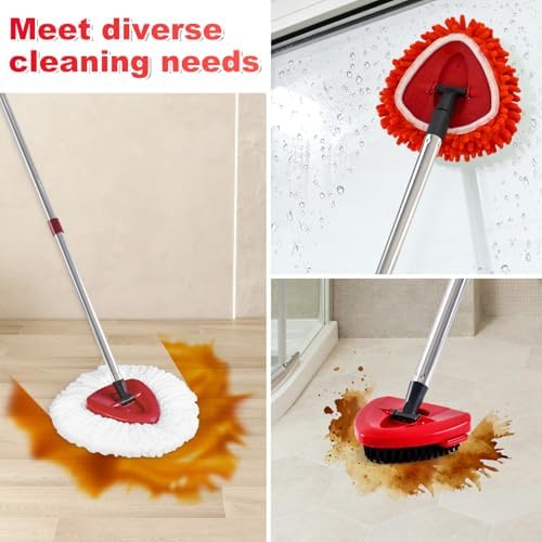 Mop Replacements Heads for OCedar EasyWring, 3 Microfiber Head Refills and 3 - Image 5