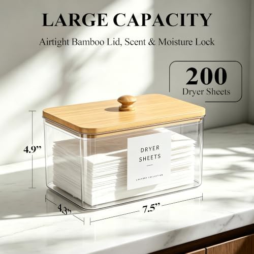 Dryer Sheet Holder with 6 Labels - Image 2