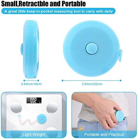 Tape Measure Retractable, Fabric Measuring Tape, 60 Inch Small Sewing Tailor - Image 2