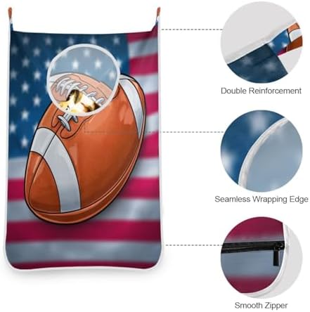 2PCS Hanging Laundry Hamper Bag Over the Door Laundry Hamper Wall Hamper Large - Image 6
