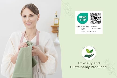 Organic Cotton Sage Flour Sack Kitchen Towels - Image 7