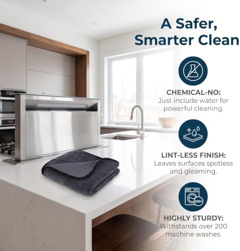 Jeaver Window Cleaning Cloth XXL 24x16 Inches, Jeaver Microfiber Cleaning Cloth - Image 3