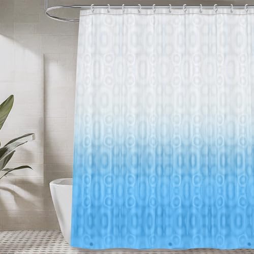LiBa Shower Curtain Liner PEVA Waterproof, 72x72 Oceanic by Liba