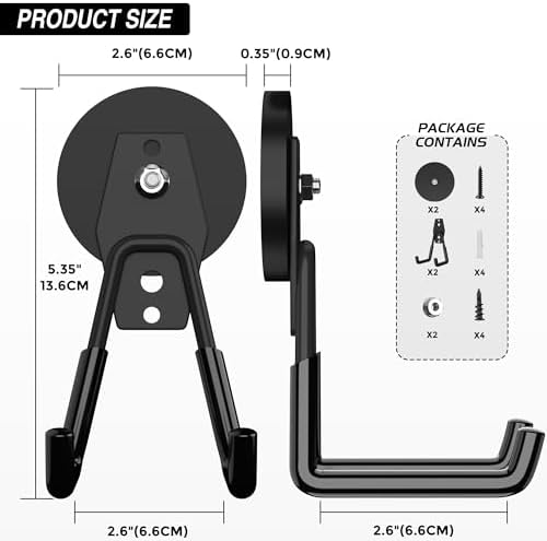 Heavy Duty Storage Magnetic Utility Hooks Large Garage Strong Extra Magnet - Image 2