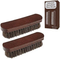 Professional 100% Horsehair Shoe Brush Premium Horsehair Dauber Applicators by LYSSRA