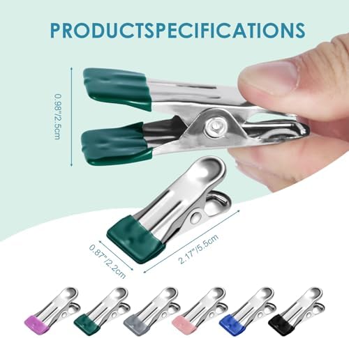 36 Pack Heavy Duty Clothes Pins, 2.17-Inch Stainless Steel Chip Clips, and Food - Image 2