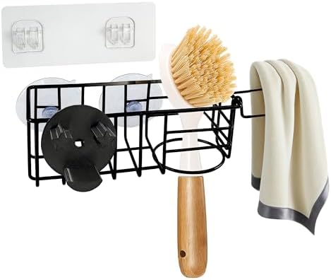 Sponge Holder Smile Face with Dish Cloth Hanger by Yuibthr