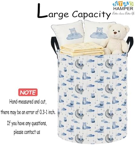 NTAOHAMPER Goody Bear Laundry Hamper, Laundry Basket, Baby Nursery Hamper - Image 4