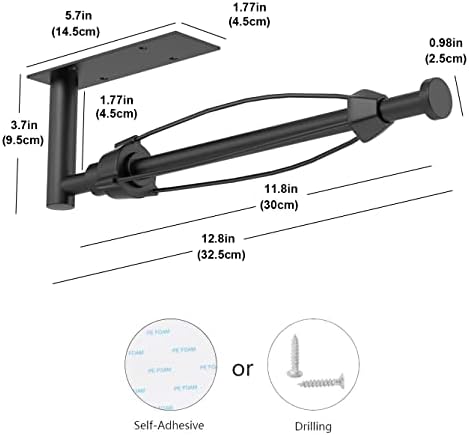 VAEHOLD Self Adhesive Paper Towel Holder Under Cabinet Mount, Wall Mounted - Image 3