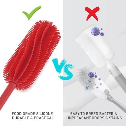 Silicone Bottle Brush, 15.7" Water Bottle Cleaner Brush - Image 5