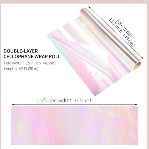 woric Iridescent Cellophane Wrap - Image 2