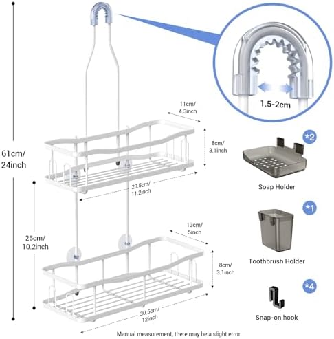 Hanging Shower Caddy Over Shower Head - Image 6