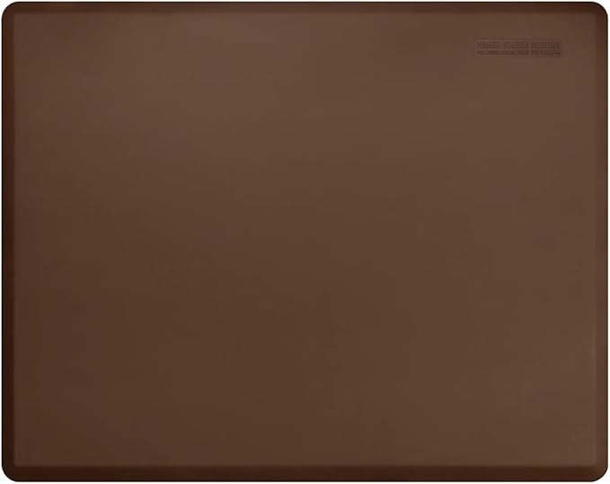 WellnessMats Original Collection Anti-Fatigue Floor Mat, Polyurethane – Ergonomic Support Pad for Home, Kitchen, Garage, Office Standing Desk – Water Resistant - Made in USA