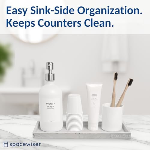 Spacewiser Silicone Countertop & Vanity Bathroom Tray – 2 PC 11.7" - Image 4