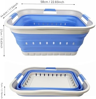 SAMMART 42L Collapsible Plastic Laundry Basket - Image 3