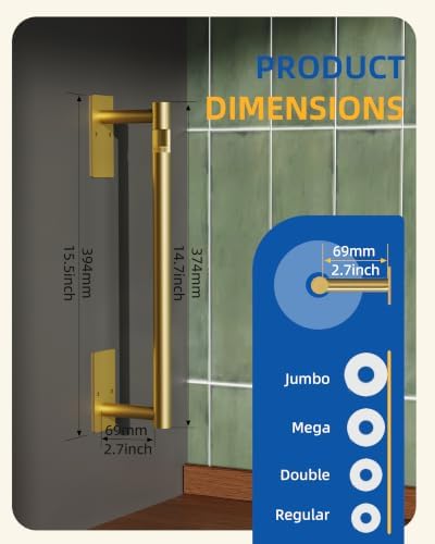 RUACQ Paper Towel Holder Under Cabinet, Stainless Steel, Brushed Gold - Image 6