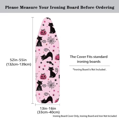 Black Cat Ironing Board Cover Pumpkin Ironing Board Cover, Non Stick Scorch and - Image 5