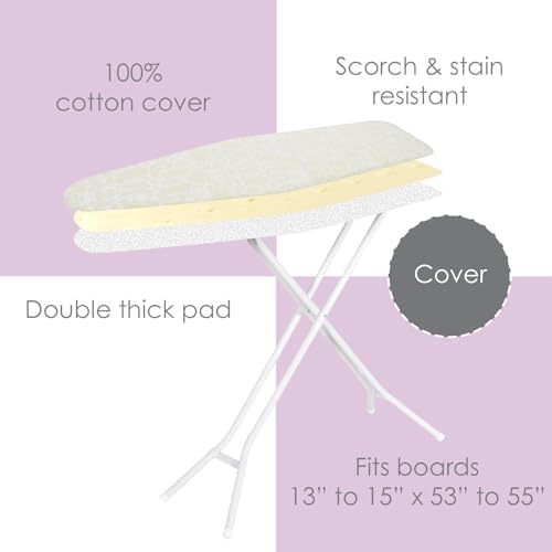 Ironing Board Cover and Pad, 100% Cotton - Image 6