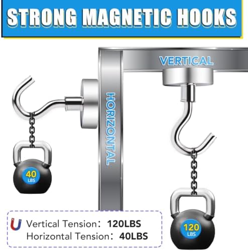 TRYMAG Magnetic Hooks for Cruise Cabins, 6 Pack - Image 3