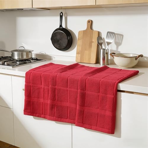 Homaxy 100% Cotton Kitchen Towels 18"x28", 4 Pack Dish Towels - Image 6