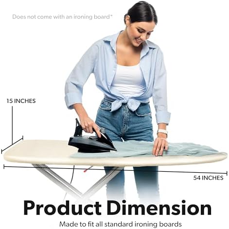 Home Intuition Extra Thick Ironing Board Cover and Pad Iron Scorch Resistant - Image 6