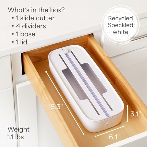 YouCopia StoraRoll Food Wrap Dispenser 2-in-1, Aluminum Foil Wrap Organizer - Image 6