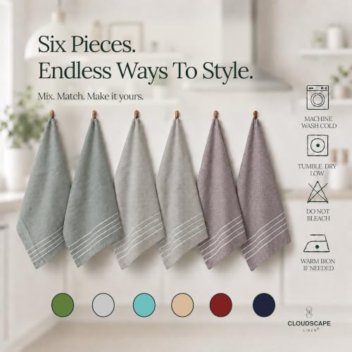 CLOUDSCAPE Kitchen Towels Cotton - Image 4