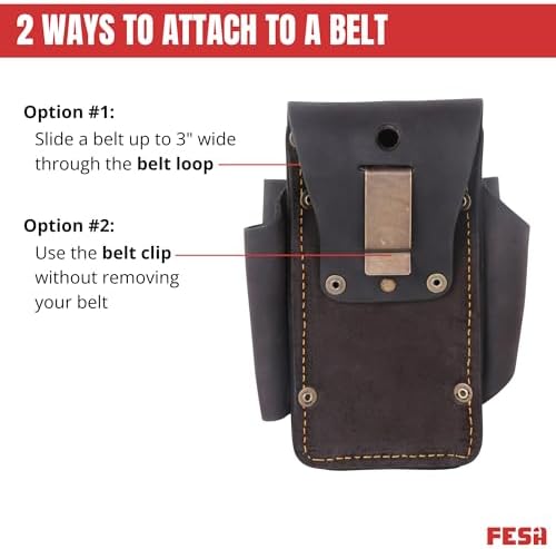 FESA Small Leather Tool Pouch - Image 5