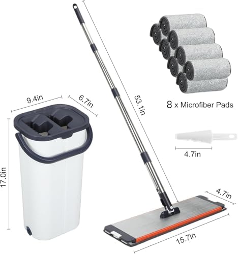 16" Flat Mop and Bucket Set - Image 2
