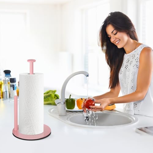 Paper Towel Holder Pink, Stainless Steel, - Image 2