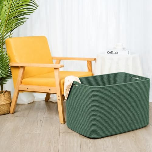 MINTWOOD Design 112L Extra Large Blanket Basket Holder Living Room, Dog Toy - Image 5