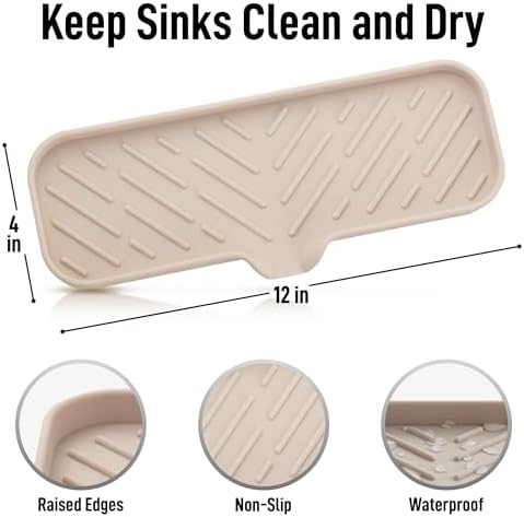 Zulay Kitchen Large Silicone Sponge Holder – Flexible Sink Organizer Tray - Image 4