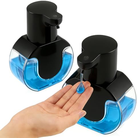 2 Pack Automatic Liquid Soap Dispenser Touchless, 15oz/420ml Rechargeable Hand by Unknown