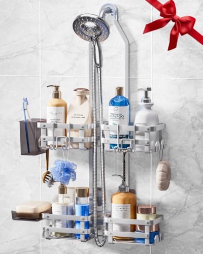 Aluminum Shower Caddy Hanging, Shower Caddy, Never Rust Shower Organizer by GAOKASE