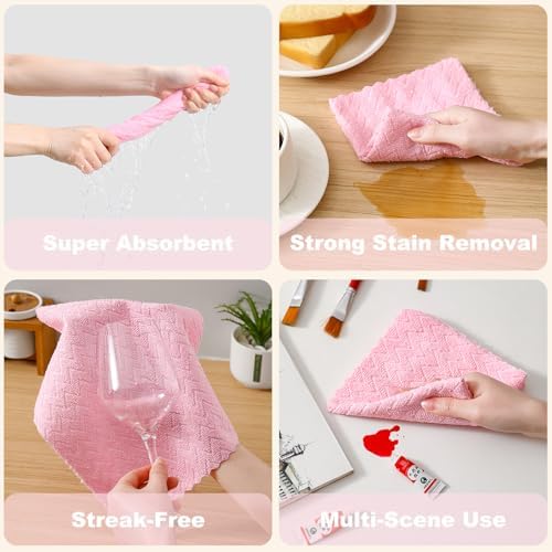 80 Pack Microfiber Cleaning Cloth Roll Reusable Paper Towels 12"x12" Tear Away - Image 4