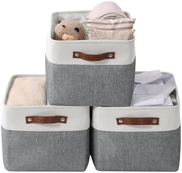 DECOMOMO Storage Bins, Extra Large Fabric Storage Baskets by DECOMOMO