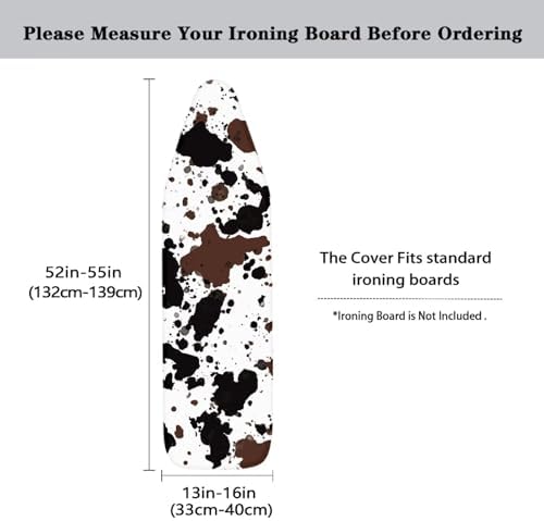 Brown Cow Ironing Board Cover and Pad Iron Pad Covers Resist Scorching and - Image 5