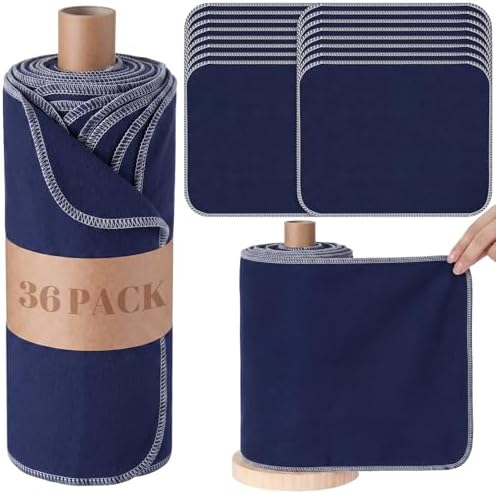 36 Pack Reusable Paper Towels Roll Cleaning Cloth by Noveread