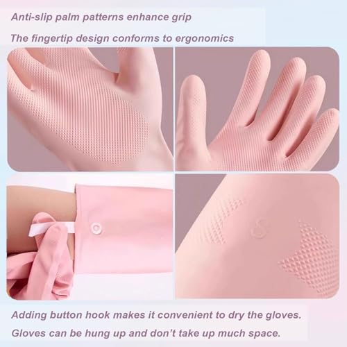 Cleaning Gloves with Hanging Loop, 3Prs Gloves - Image 3