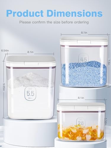 LivLab Mker 5.5L/12Lbs Laundry Powder Detergent Container - Image 5
