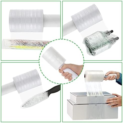 6 Pack 80 Gauge Stretch Wrap Film, 4 in x 1000 ft - Image 6