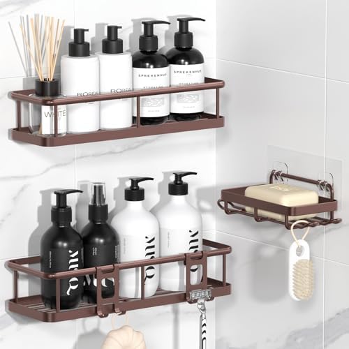 YASONIC Shower Caddy Adhesive, Rustproof Shower Organizer by YASONIC