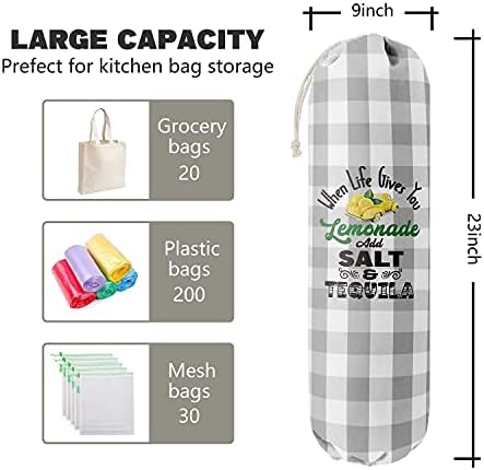 Grocery Bags Holder Organizer for Shopping Bags，Wall Mount Plastic Bags Storage - Image 2