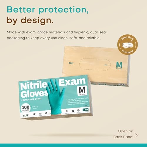 SUP Powder-Free Nitrile Exam Gloves - Image 5